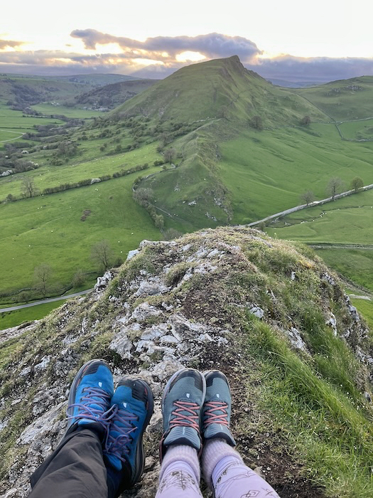View from the ridge between Chrome Hill and Parkhouse Hill in the Peak District