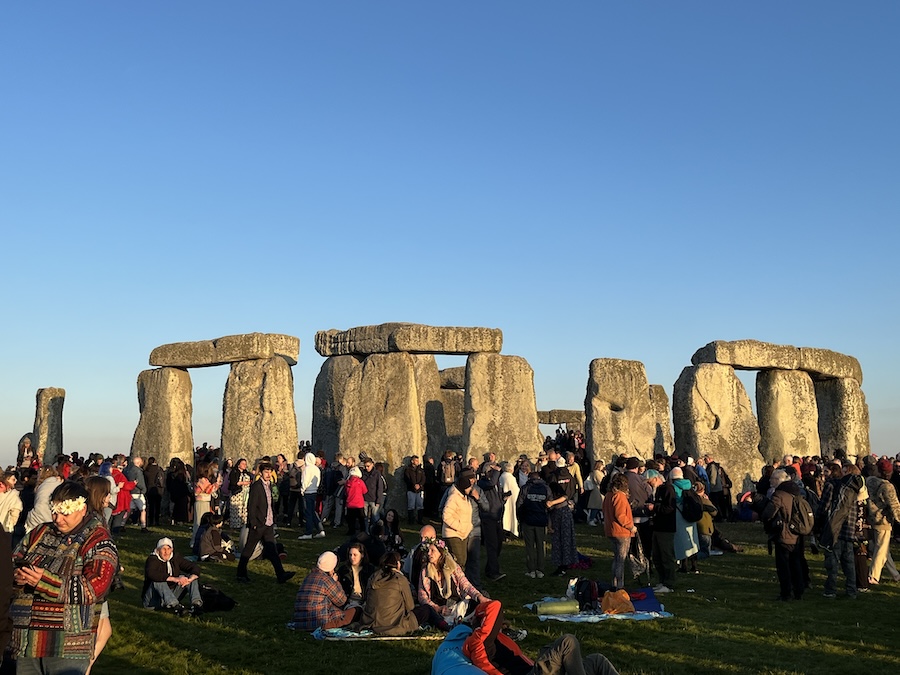 Crowds gathered inside Stonehenge for the summer solstice